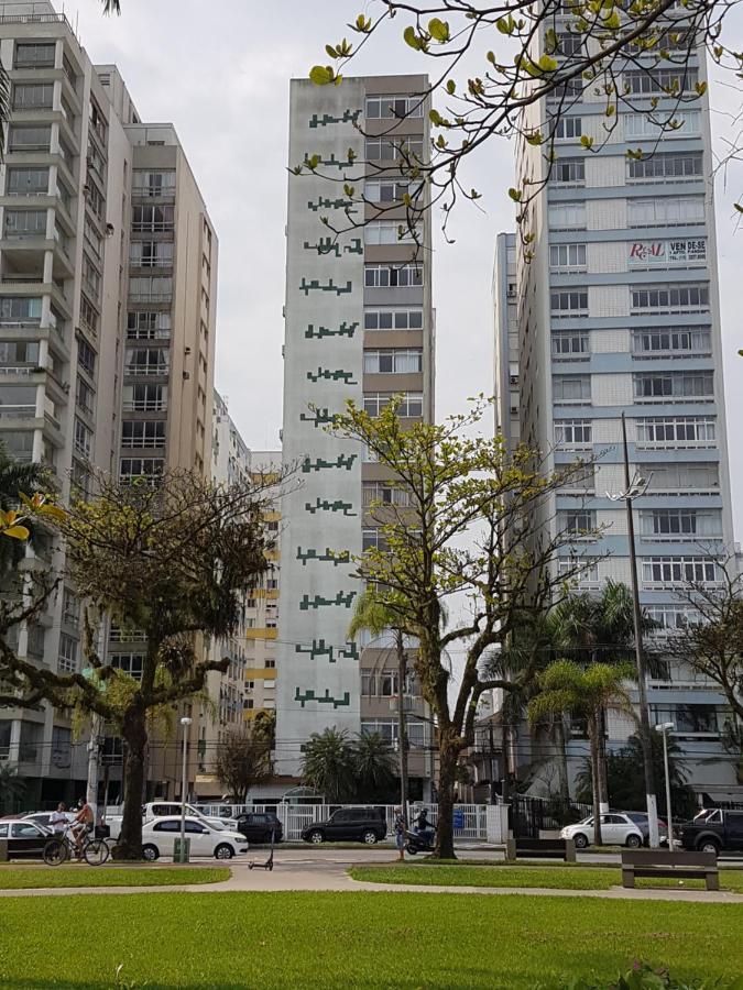 Apartamento Em Frente A Praia Do Embare - Santos Exterior foto